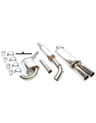 sistema di scarico 2x80mm per VW Golf III  1H_ (Cod. T-02VW027-8)