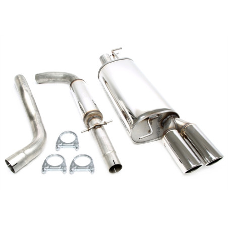 sistema di scarico 2x80mm per VW Golf IV 1.8T+1.9TDI/SDI  1J (Cod. T-02VW028-8)