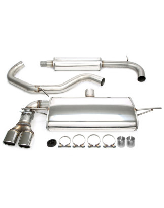 sistema di scarico 2x80mm per VW Golf VII 1.2+1.4TSI  AU (Cod. T-02VW029-8)