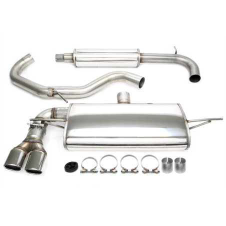 sistema di scarico 2x80mm per VW Golf VII 1.2+1.4TSI  AU (Cod. T-02VW029-8)