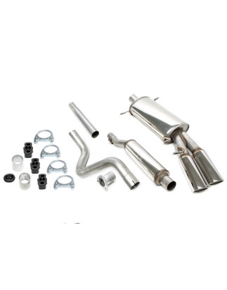 sistema di scarico 2x70x90mm per VW Golf I Cabrio  155, Scirocco II  53B (Cod. T-02VW034-24)