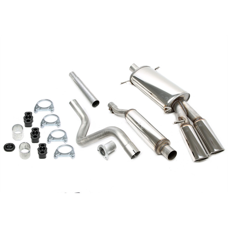 sistema di scarico 2x70x90mm per VW Golf I Cabrio  155, Scirocco II  53B (Cod. T-02VW034-24)