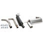 scarico sportivo 1x100mm per Volvo 850-S70-V70 (Cod. T-01VO005-10)