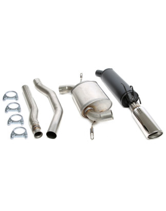 scarico sportivo 1x100mm per Volvo 850+S70+V70 Turbo berlina + station wagon (Cod. T-01VO007-10)