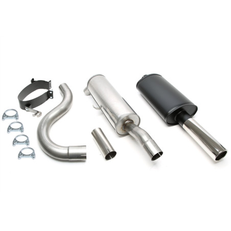 scarico sportivo 1x80mm per Volvo 740/760+940 berlina. + estate (Cod. T-01VO008-14)