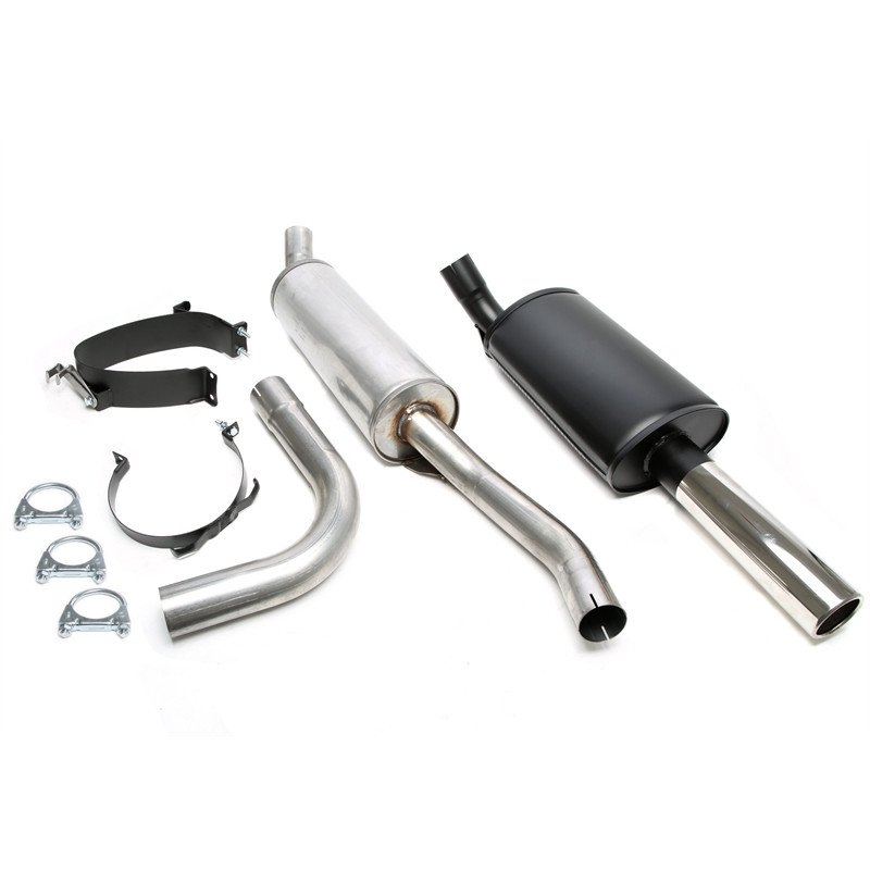sport exhaust system 1x80mm per Volvo 760 Turbo con Multilink  post. (Cod. T-01VO009-14)