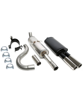 scarico sportivo 2x70mm per Volvo 740/940 berlina. + estate (Cod. T-01VO011-15)