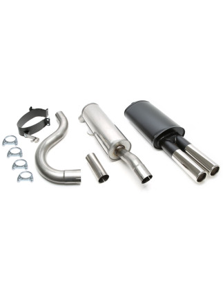 scarico sportivo 2x70mm per Volvo 740/940 berlina + station wagon (Cod. T-01VO012-15)