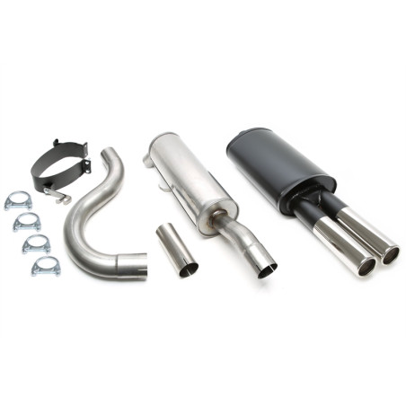 scarico sportivo 2x70mm per Volvo 740/940 berlina + station wagon (Cod. T-01VO012-15)