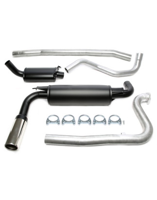 scarico sportivo 1x90mm per Volvo 240 turbo  P242/P244/P245 (Cod. T-01VO016-9)