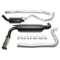 scarico sportivo 1x90mm per Volvo 240 turbo  P242/P244/P245 (Cod. T-01VO016-9)