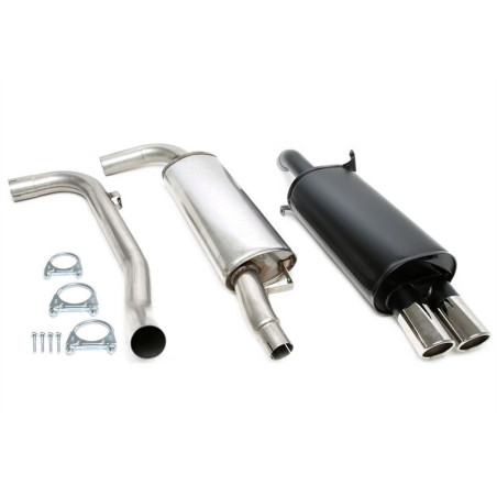 scarico sportivo 2x80mm per Volvo S40 I/ V40 I  V (Cod. T-02VO005-8)
