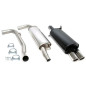 scarico sportivo 2x80mm per Volvo S40 I/ V40 I  V (Cod. T-02VO005-8)