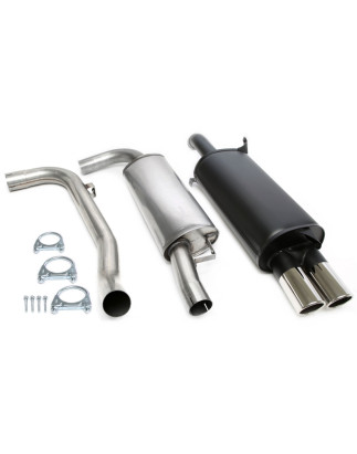 scarico sportivo 2x80mm per Volvo S40 I /V40 I 2.0T/T4  V (Cod. T-02VO007-8)