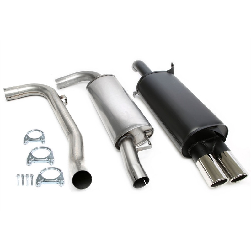 scarico sportivo 2x80mm per Volvo S40 I /V40 I 2.0T/T4  V (Cod. T-02VO007-8)