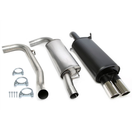 scarico sportivo 2x80mm per Volvo S40 I /V40 I 2.0T/T4  V (Cod. T-02VO007-8)