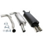scarico sportivo 2x80mm per Volvo S40 I /V40 I 2.0T/T4  V (Cod. T-02VO007-8)