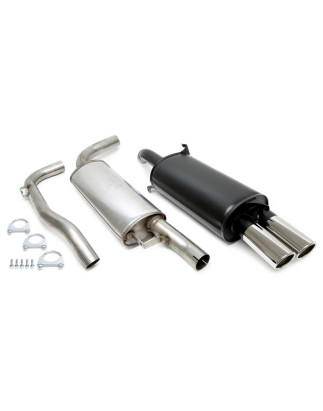 scarico sportivo 2x80mm per Volvo S40 I /V40 I 2.0T/T4  V (Cod. T-02VO009-8)