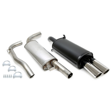 scarico sportivo 2x80mm per Volvo S40 I /V40 I 2.0T/T4  V (Cod. T-02VO009-8)