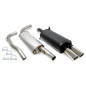 scarico sportivo 2x80mm per Volvo S40 I /V40 I 2.0T/T4  V (Cod. T-02VO009-8)