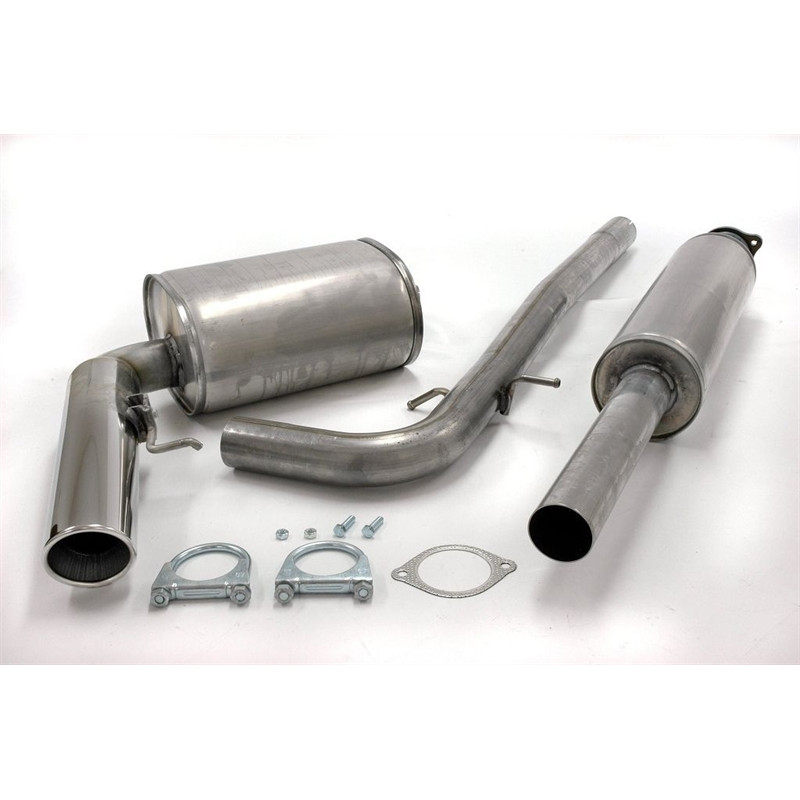 scarico sportivo 1x90mm per Volvo S60 I 2.4l  R (Cod. T-02VO012-9)