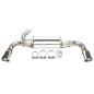   Stainless Steelsilenziatore sportivo  1x100mm  per Volvo S60 II/V60 Diesel  F (Cod. T-02VO015-10D)