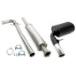 scarico sportivo 1x90mm per Volvo S80 I 2.4l models  T (Cod. T-02VO019-9)