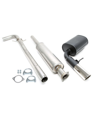 scarico sportivo 1x90mm per Volvo V70 II 2.4l  S (Cod. T-02VO021-9)