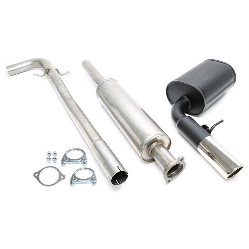 scarico sportivo 1x90mm per Volvo V70 II 2.4l  S (Cod. T-02VO021-9)