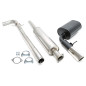 scarico sportivo 1x90mm per Volvo V70 II 2.4l  S (Cod. T-02VO021-9)