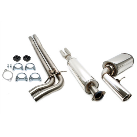 sistema di scarico 1x100mm per Volvo V70 II Turbo 2WD BJ 00-05/04  S (Cod. T-02VO024-10)