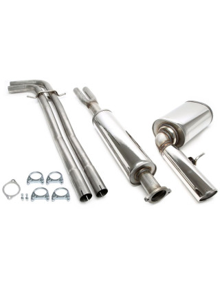 sistema di scarico 1x100mm per Volvo V70 II Turbo 2WD BJ 6/04-  S (Cod. T-02VO026-10)