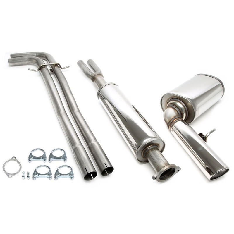 sistema di scarico 1x100mm per Volvo V70 II Turbo 2WD BJ 6/04-  S (Cod. T-02VO026-10)