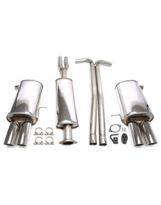 sistema di scarico  2x80mm  per Volvo XC90 I 2.5T/T6/D5/V8  C (Cod. T-02VO033-8D)
