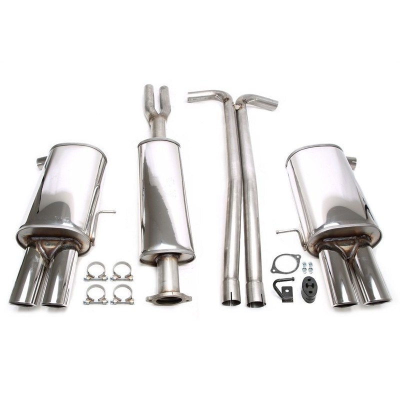 sistema di scarico  2x80mm  per Volvo XC90 I 2.5T/T6/D5/V8  C (Cod. T-02VO033-8D)