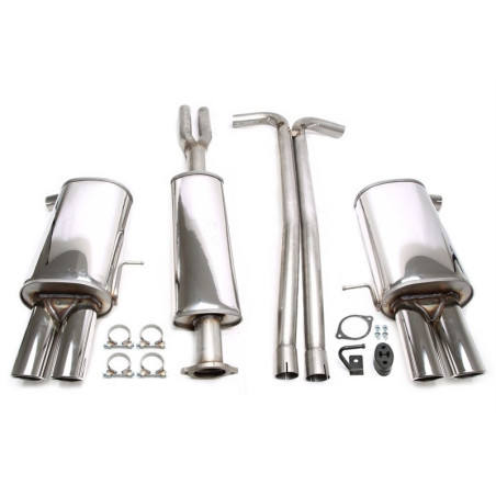 sistema di scarico  2x80mm  per Volvo XC90 I 2.5T/T6/D5/V8  C (Cod. T-02VO033-8D)