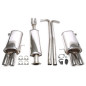 sistema di scarico  2x80mm  per Volvo XC90 I 2.5T/T6/D5/V8  C (Cod. T-02VO033-8D)