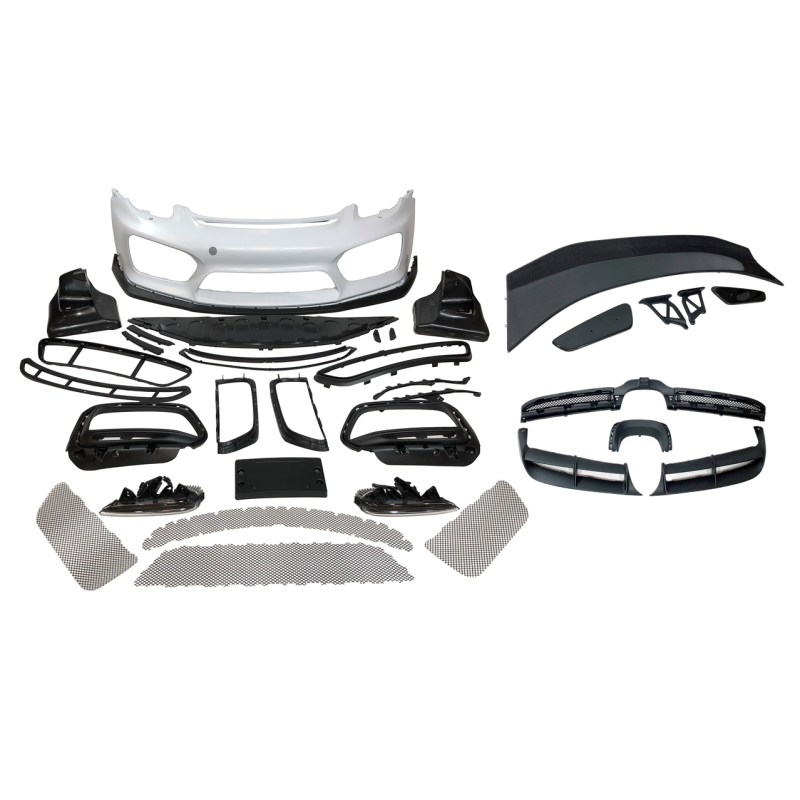 Kit Estetico Porsche Cayman / Boxter look GT4 13-16 (981) Spoiler Carbonio (Cod. E-TCPO01590158PO23)