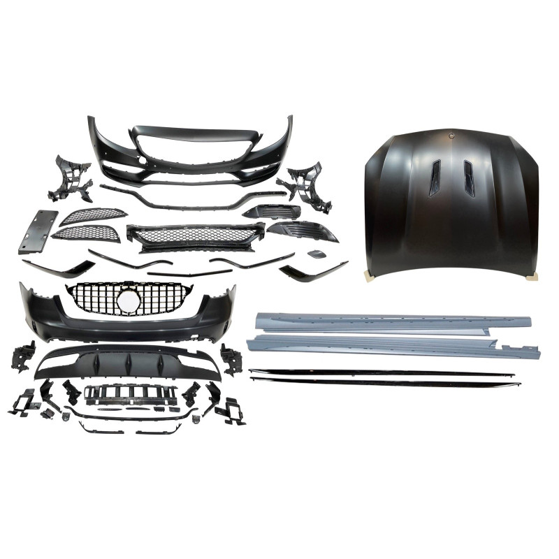 Kit Estetico Mercedes W205 SW 2014-2018 Look C63 (Cod. E-TCM02000143N03390104B01230410)