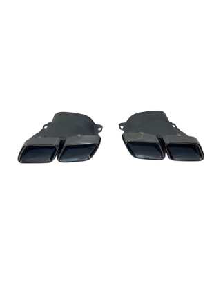 Terminali Di Uscita Di Scarico Mercedes W205 2019 Black (Cod. E-SIL0151)