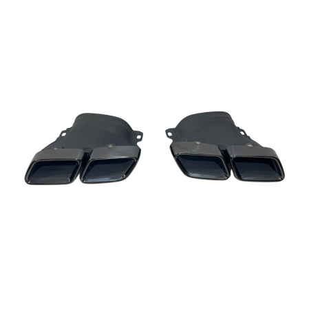 Terminali Di Uscita Di Scarico Mercedes W205 2019 Black (Cod. E-SIL0151)