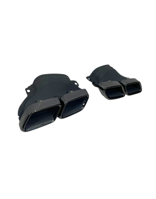 Terminali Di Uscita Di Scarico Mercedes W205 2019 Black (Cod. E-SIL0151)
