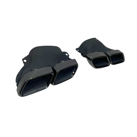 Terminali Di Uscita Di Scarico Mercedes W205 2019 Black (Cod. E-SIL0151)
