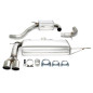 sistema di scarico 2x80mm per VW Scirocco III (Cod. T-02VW011-8)