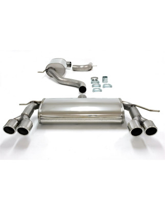 sistema di scarico  2x80mm per VW Scirocco III (Cod. T-02VW011-8D)
