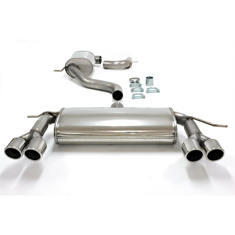 sistema di scarico  2x80mm per VW Scirocco III (Cod. T-02VW011-8D)