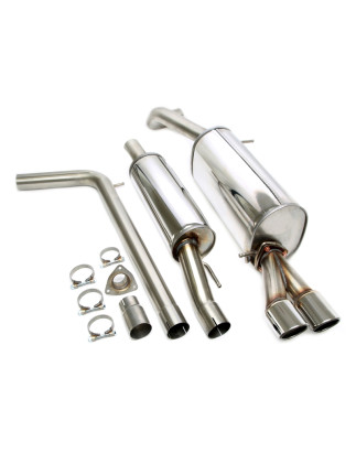 sistema di scarico 2x80mm per VW Polo 6R (Cod. T-02VW018-8)