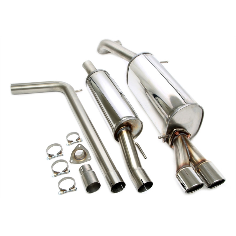 sistema di scarico 2x80mm per VW Polo 6R (Cod. T-02VW018-8)