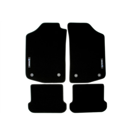 set tappeti con logo per VW Golf 1  17, VW Jetta 1  16, VW Golf 1 Cabrio  155 (Cod. T-34VW01)