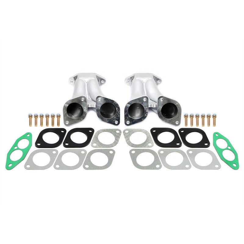 collettore aspirazioneper 2x Weber 40, 44 IDF twin carburetors / Dellorto DRLA twin carburetorspe...